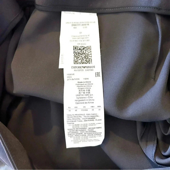 EMPORIO ARMANI Women Approx Sz 10 Midi Skirt Side Zip Tux Tie Front Slit Unlined - Picture 4 of 15